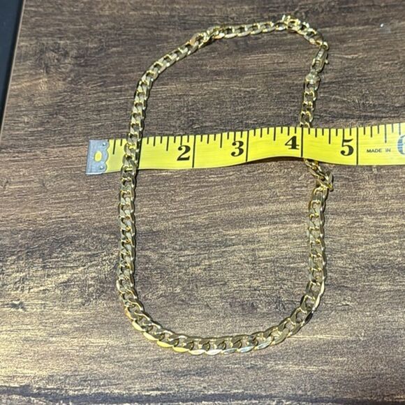 Elegant 14k Gold Plated Thick Chain Necklace Unisex 20” - Picture 7 of 8